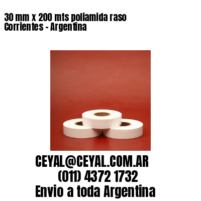 30 mm x 200 mts poliamida raso  Corrientes – Argentina