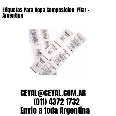 Etiquetas Para Ropa Composicion  Pilar – Argentina