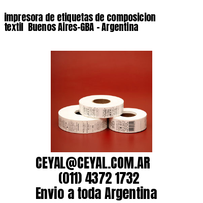 impresora de etiquetas de composicion textil  Buenos Aires-GBA – Argentina