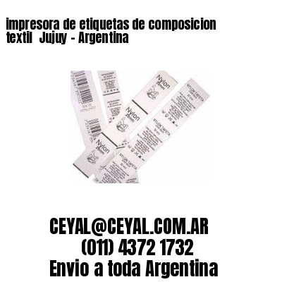 impresora de etiquetas de composicion textil  Jujuy - Argentina