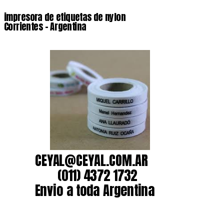 impresora de etiquetas de nylon  Corrientes - Argentina