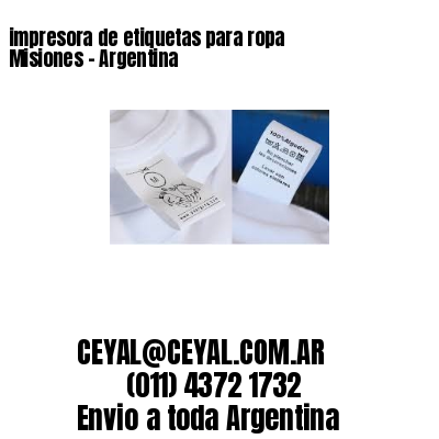 impresora de etiquetas para ropa  Misiones - Argentina