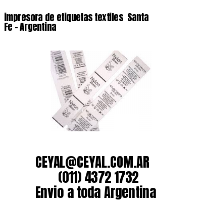 impresora de etiquetas textiles  Santa Fe – Argentina