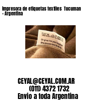 impresora de etiquetas textiles  Tucuman - Argentina