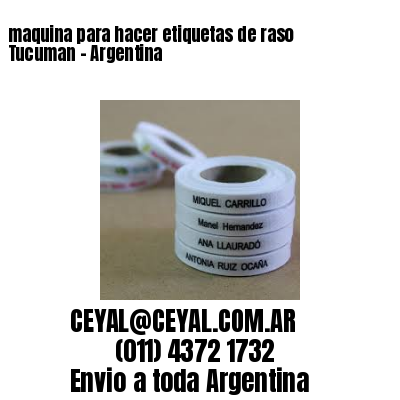 maquina para hacer etiquetas de raso  Tucuman – Argentina