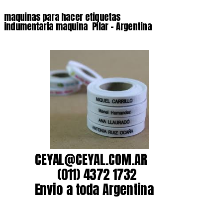 maquinas para hacer etiquetas indumentaria maquina  Pilar - Argentina