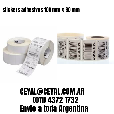 stickers adhesivos 100 mm x 80 mm