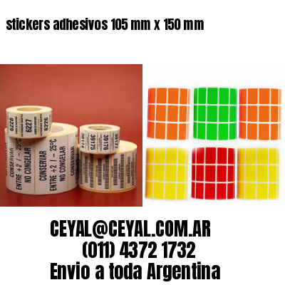 stickers adhesivos 105 mm x 150 mm