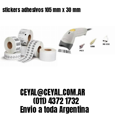 stickers adhesivos 105 mm x 30 mm