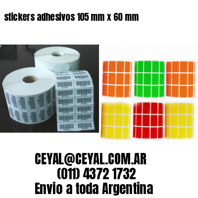 stickers adhesivos 105 mm x 60 mm