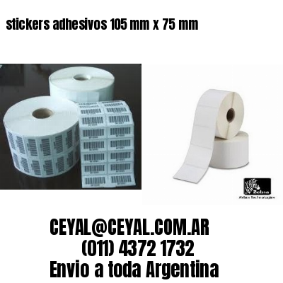 stickers adhesivos 105 mm x 75 mm
