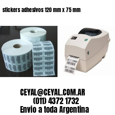 stickers adhesivos 120 mm x 75 mm