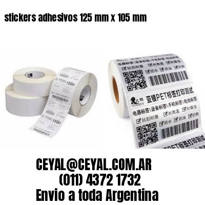 stickers adhesivos 125 mm x 105 mm