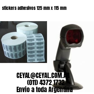 stickers adhesivos 125 mm x 115 mm