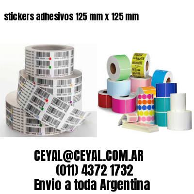 stickers adhesivos 125 mm x 125 mm