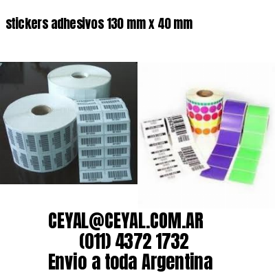stickers adhesivos 130 mm x 40 mm