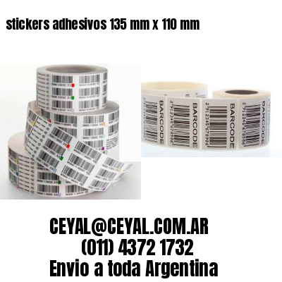 stickers adhesivos 135 mm x 110 mm