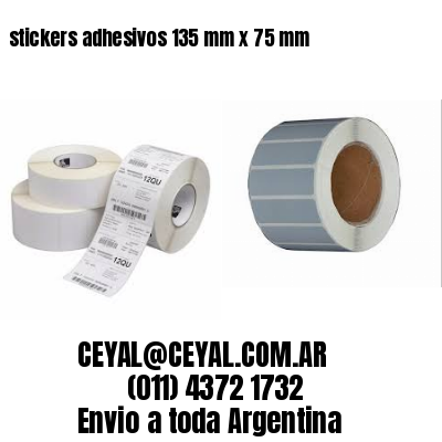 stickers adhesivos 135 mm x 75 mm