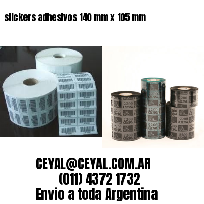 stickers adhesivos 140 mm x 105 mm