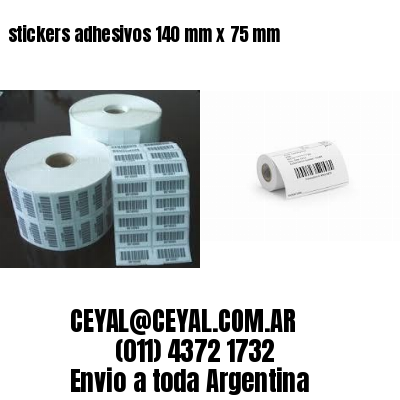 stickers adhesivos 140 mm x 75 mm