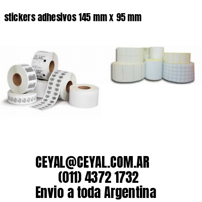 stickers adhesivos 145 mm x 95 mm