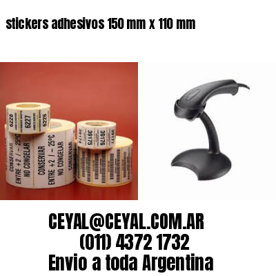 stickers adhesivos 150 mm x 110 mm