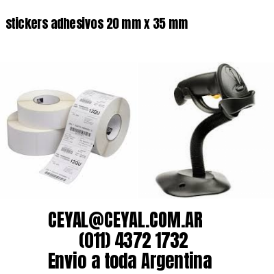 stickers adhesivos 20 mm x 35 mm