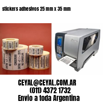 stickers adhesivos 25 mm x 35 mm