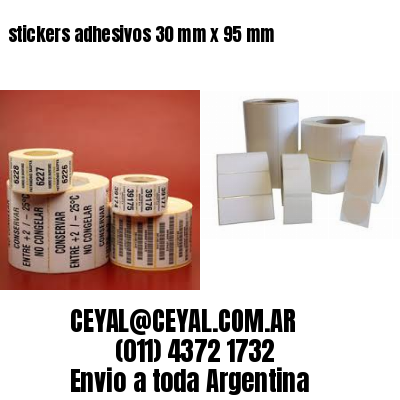 stickers adhesivos 30 mm x 95 mm