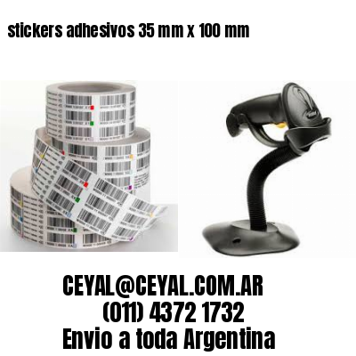 stickers adhesivos 35 mm x 100 mm