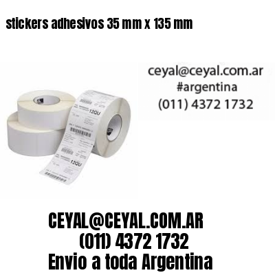 stickers adhesivos 35 mm x 135 mm