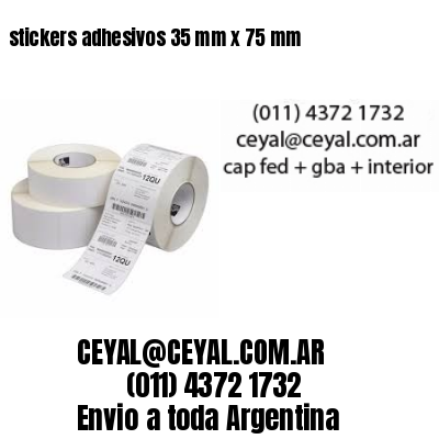 stickers adhesivos 35 mm x 75 mm