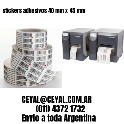 stickers adhesivos 40 mm x 45 mm