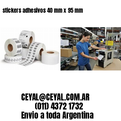 stickers adhesivos 40 mm x 95 mm