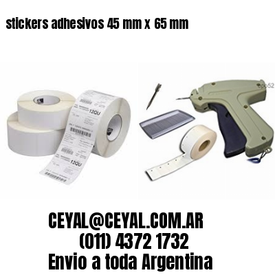 stickers adhesivos 45 mm x 65 mm