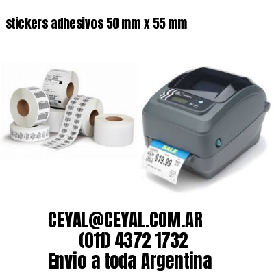 stickers adhesivos 50 mm x 55 mm