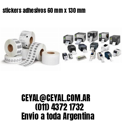 stickers adhesivos 60 mm x 130 mm