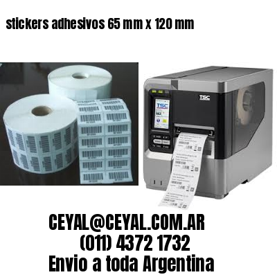 stickers adhesivos 65 mm x 120 mm