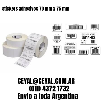 stickers adhesivos 70 mm x 75 mm