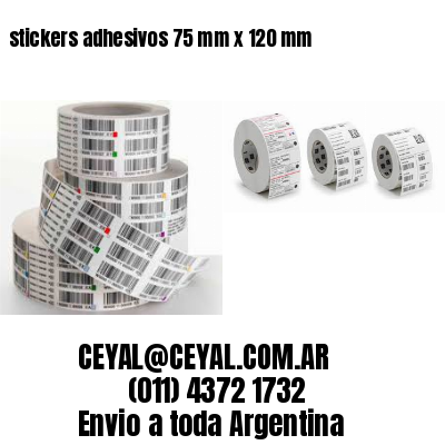 stickers adhesivos 75 mm x 120 mm