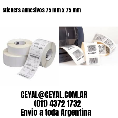 stickers adhesivos 75 mm x 75 mm