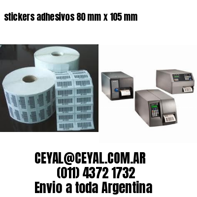 stickers adhesivos 80 mm x 105 mm