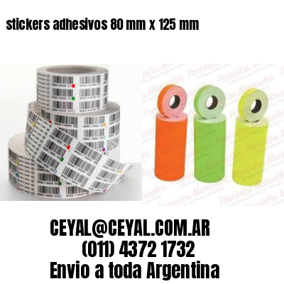 stickers adhesivos 80 mm x 125 mm