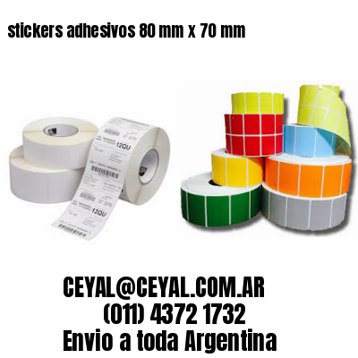 stickers adhesivos 80 mm x 70 mm