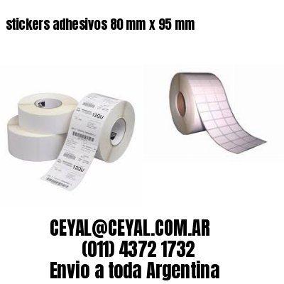 stickers adhesivos 80 mm x 95 mm