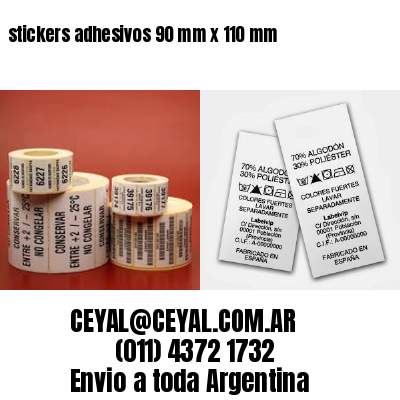 stickers adhesivos 90 mm x 110 mm