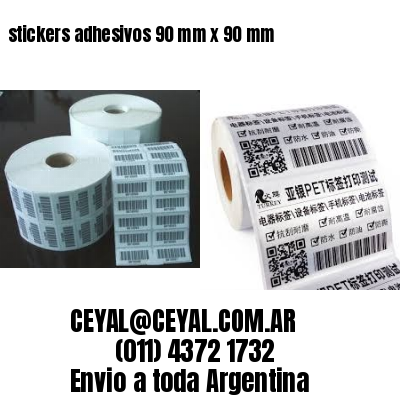stickers adhesivos 90 mm x 90 mm