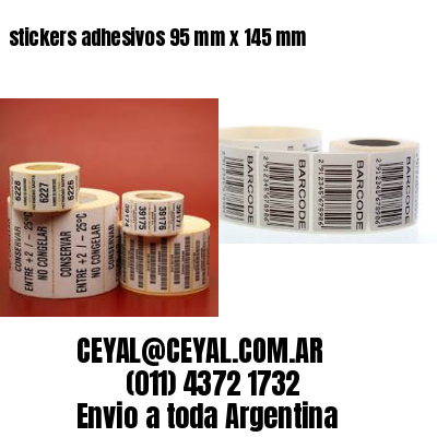 stickers adhesivos 95 mm x 145 mm