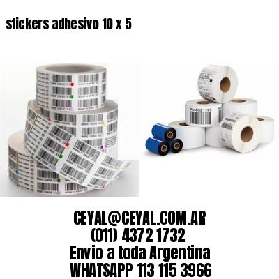 stickers adhesivo 10 x 5