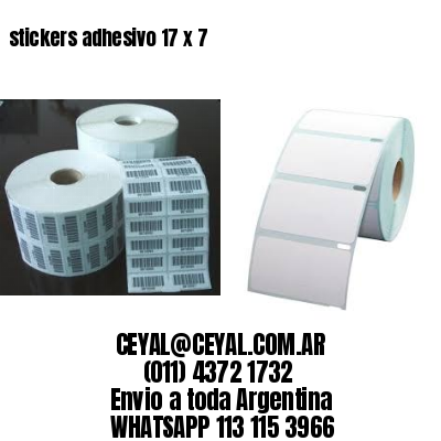 stickers adhesivo 17 x 7